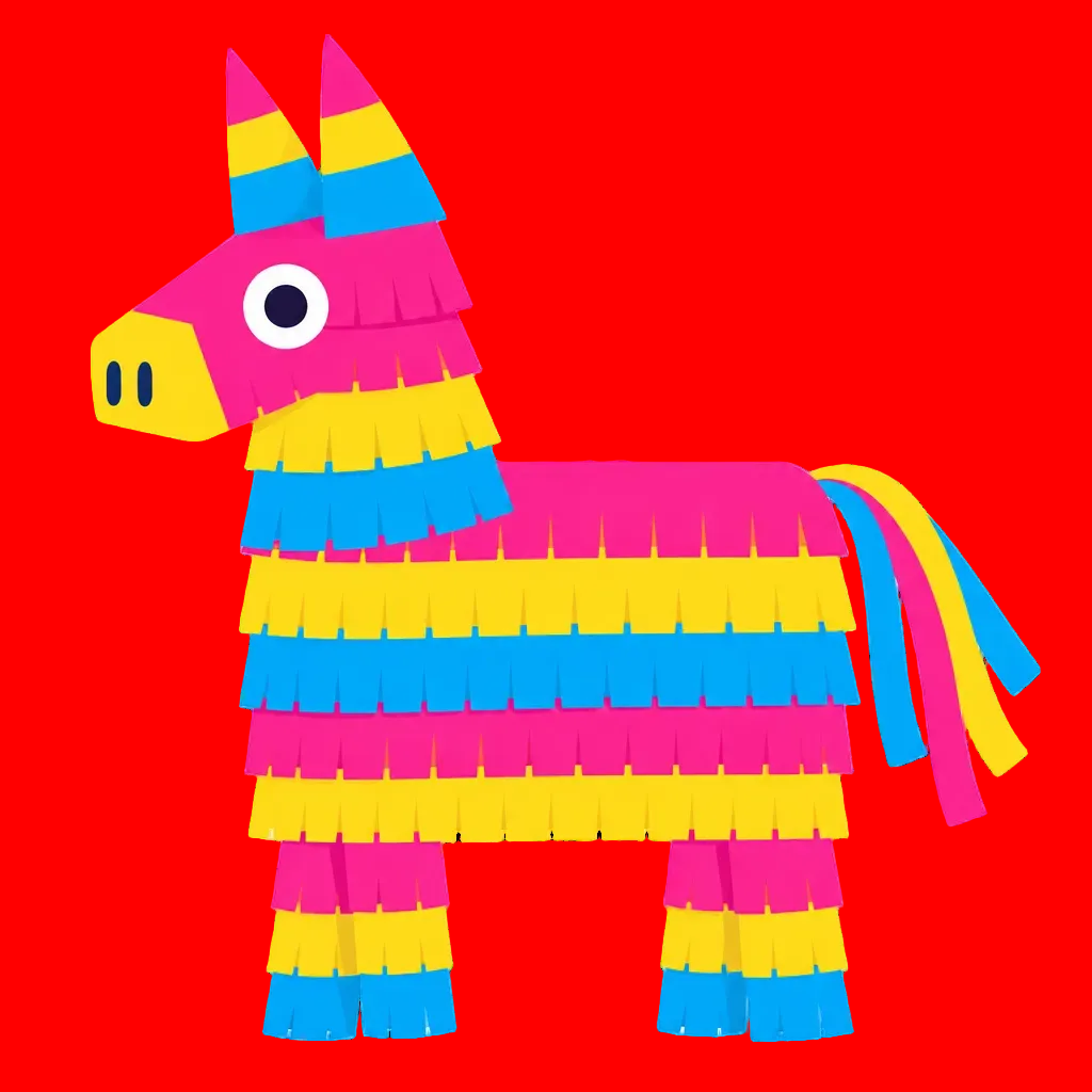 Piñata con flecos